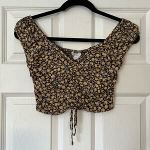 Japna Ruched Front Smocked Back Top - Size XS